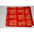 winter double side cashmere red blanket